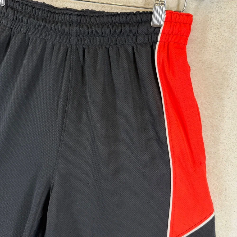 Jordan Dri-FIT Basketball Shorts Black/Red Infrared 23 Men's Sz Small 519683-011